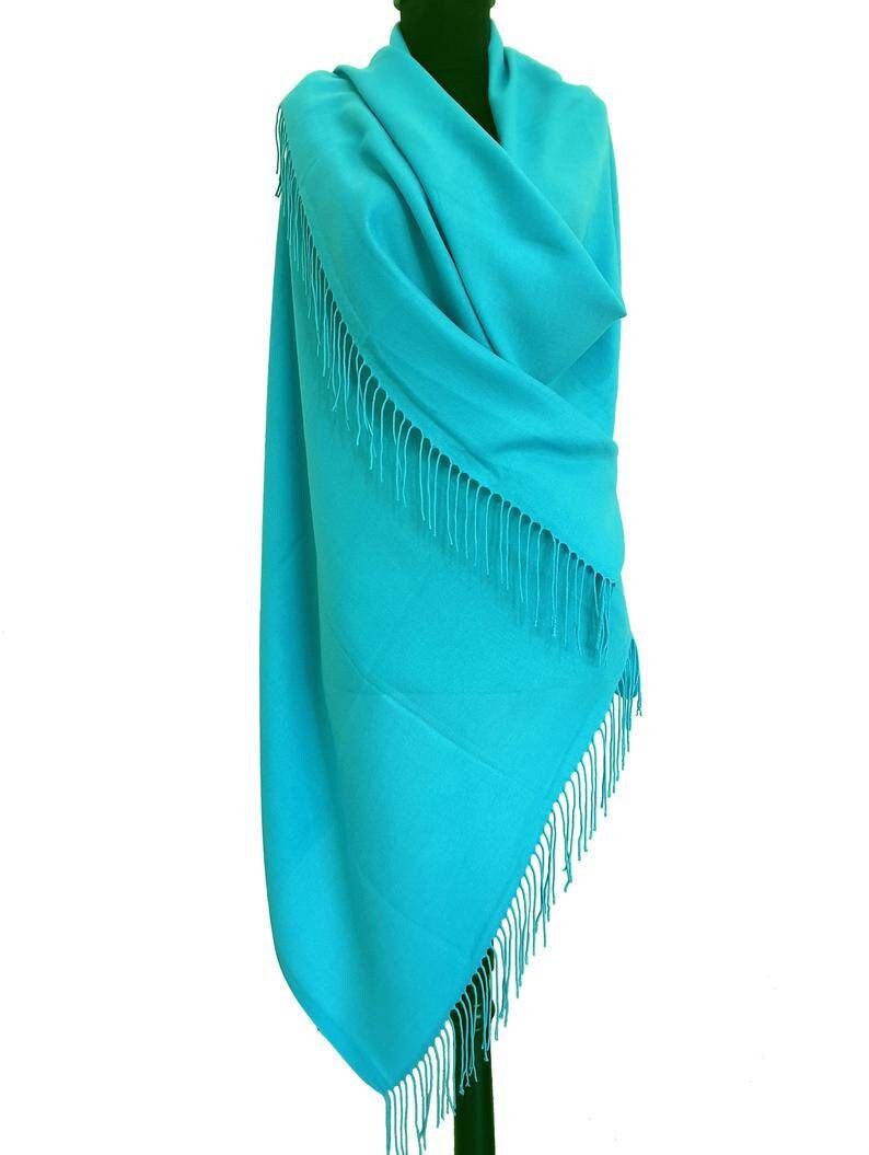 Cornflower Pashmina Scarf Light Blue Shawl Blue Wrap Blue Etsy
