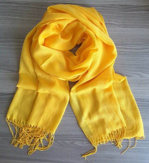 Yellow pashmina scarf Clearance