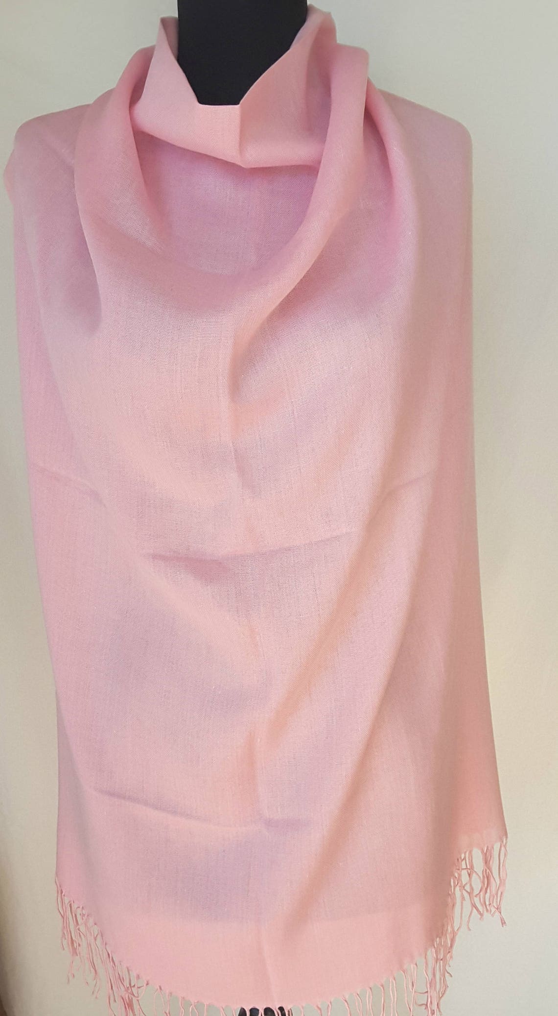 blush pink pashmina shawl