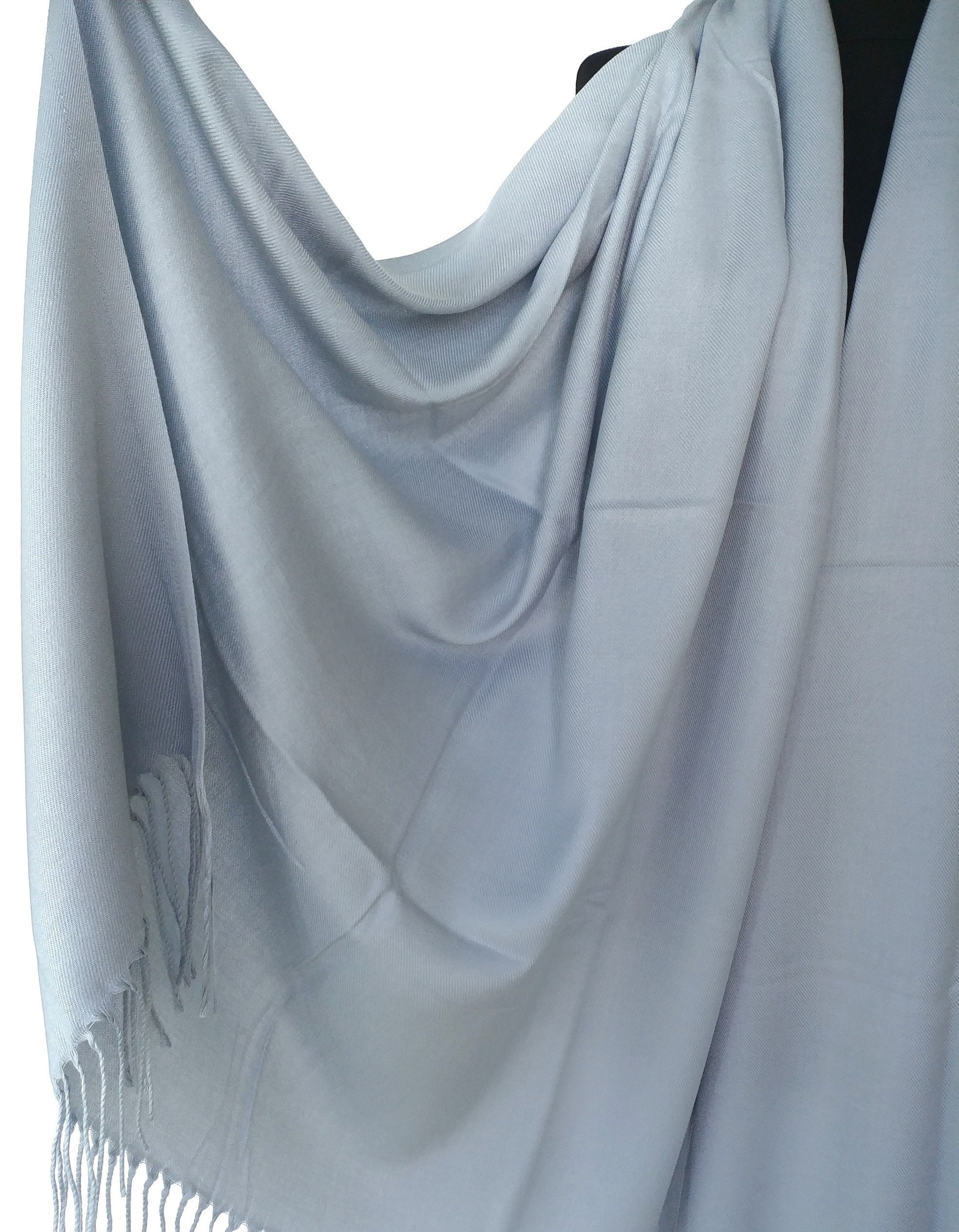 Misty Blue Wool Scarf main image 1