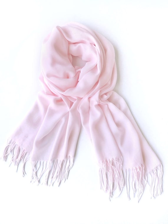 blush pink wedding pashmina
