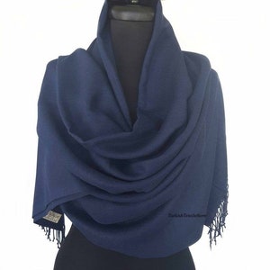Marine Brautjungfer Schal Marine Brautjungfer Schal Marine Hochzeit Pashmina Marine Blau Hochzeits-Schal Marine Schal Marineblau Wrap übergroßer Schal Unisex