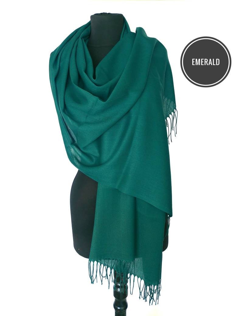 Green Fine Pashmina with Shawl Dress Material S1197A