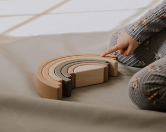 Montessori Toys, Rainbow Toy, 1 Year Old Gift, 2 Years Old Gift, Sensory Toys, Wooden Baby Toys, Preschool Toys, Educational Toys