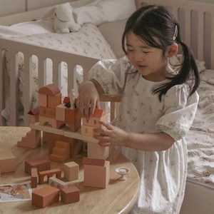 Building Blocks &quot;Italian Courtyard&quot;, Wooden Baby Toys, Montessori Toys, Building Block, Waldorf Toys, Preschool Toys