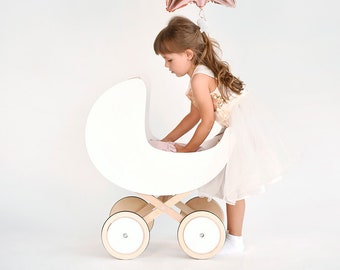 wooden pram baby walker