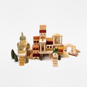 Wooden Building Blocks, Waldorf Toys, Montessori Educational Toys, Sensory Play Set, Pretend Play, Waldorf Toys, Wooden Play Set