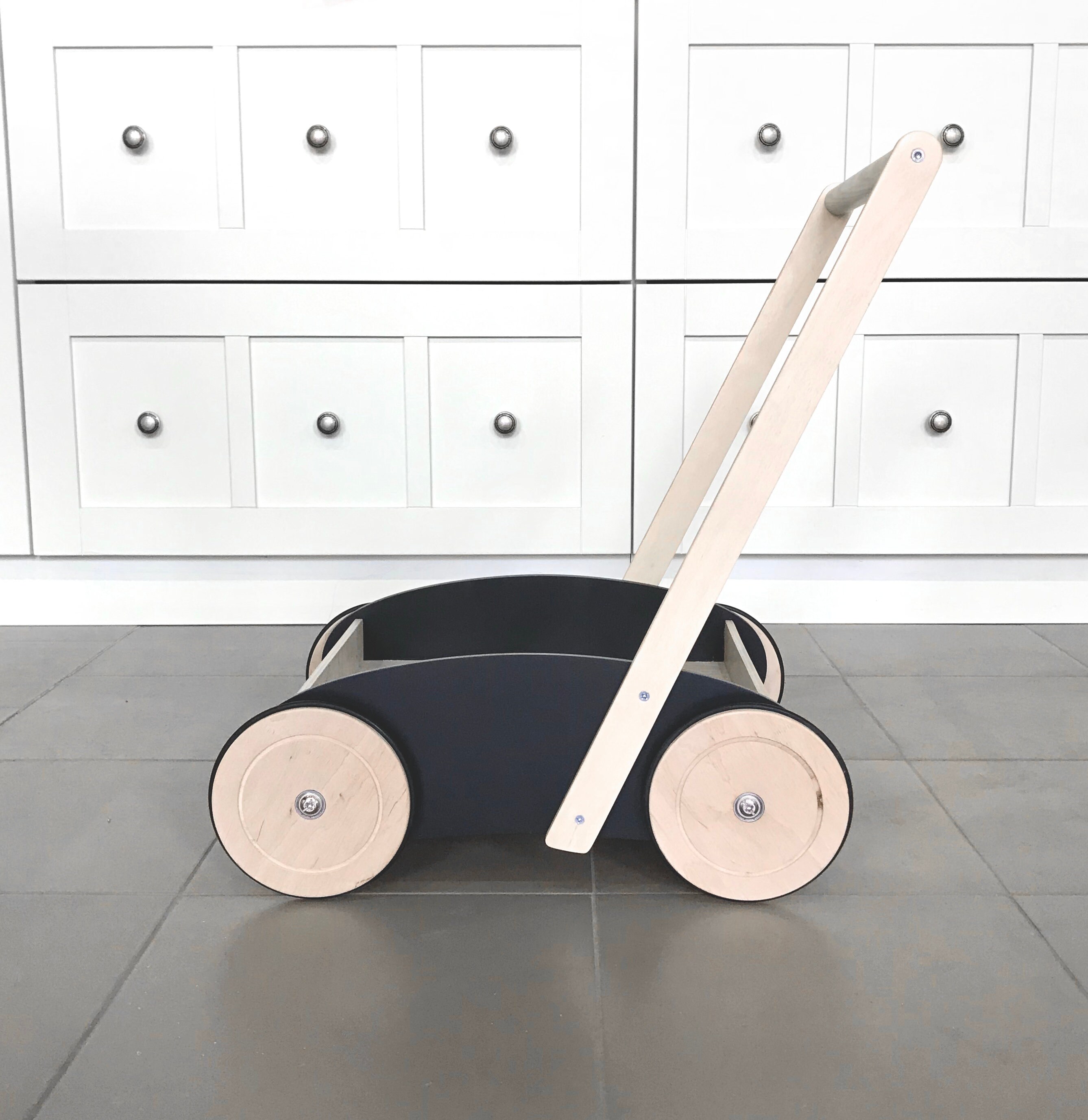 wooden pram stroller