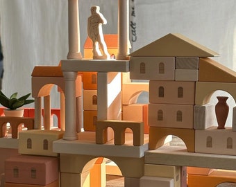 Building Blocks "Italy. Ancient City Set", Wooden Baby Toys, Montessori Toys, Building Block, Waldorf Toys, Preschool Toys
