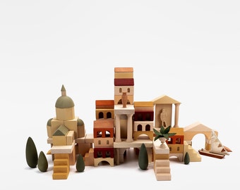 Building Blocks "Italy. Ancient City Set", Wooden Baby Toys, Montessori Toys, Building Block, Waldorf Toys, Preschool Toys