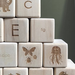 Educational Toys, Wooden Baby Toys, Alphabet Blocks, Montessori Toys, Toys For 1 Year Old, 2 Year Old Gift, 3 Year Old Gift