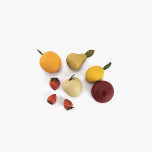 Wooden Fruit set | Mini set of fruit toys | Food toys