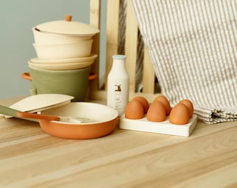Wooden Play Food, Pretend Kitchen Play , Open Ended Game, Toys for Ages 3+