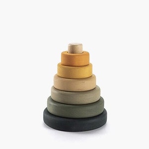 Toys For 1 Year Old, Wooden Ring Stacker, Sensory Toys, Christening Gifts, Montessori Toys, Wooden Baby Toys, Waldorf Toys, Preschool Toys
