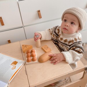 Wooden Play Food, Wooden Toys, Play Kitchen , Sensory Toys, Montessori Toys, Pretend Play, Miniature Food, Waldorf Toys, 3+ Years Old Toys image 14
