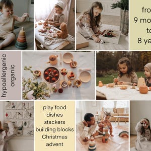 Wooden Baby Toys, Wooden Play Food, Christening Gifts, Montessori Baby Toys, Toddler Toys, Miniature Food, Waldorf Toys, Montessori Toddle