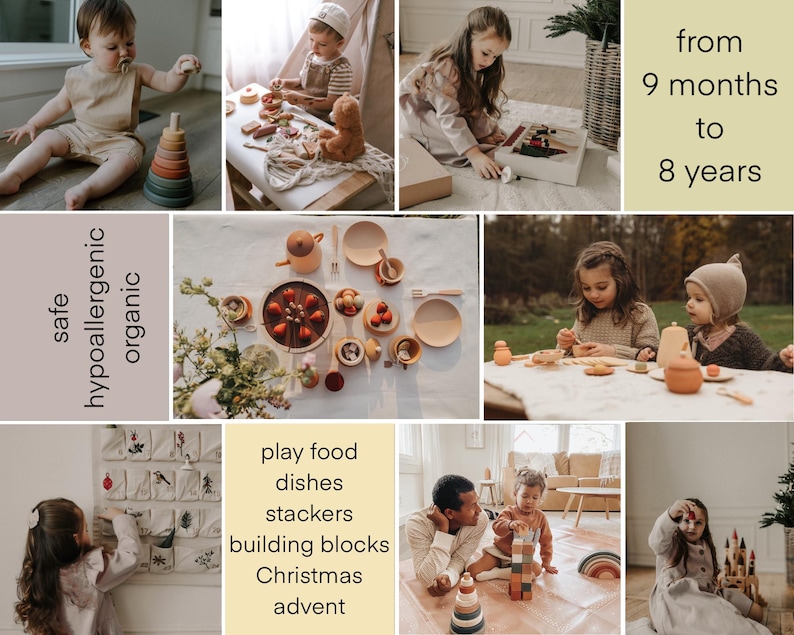 Wooden Baby Toys, Wooden Play Food, Christening Gifts, Montessori Baby Toys, Toddler Toys, Miniature Food, Waldorf Toys, Montessori Toddle