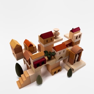Wooden Building Blocks, Waldorf Toys, Montessori Educational Toys, Sensory Play Set, Pretend Play, Waldorf Toys, Wooden Play Set