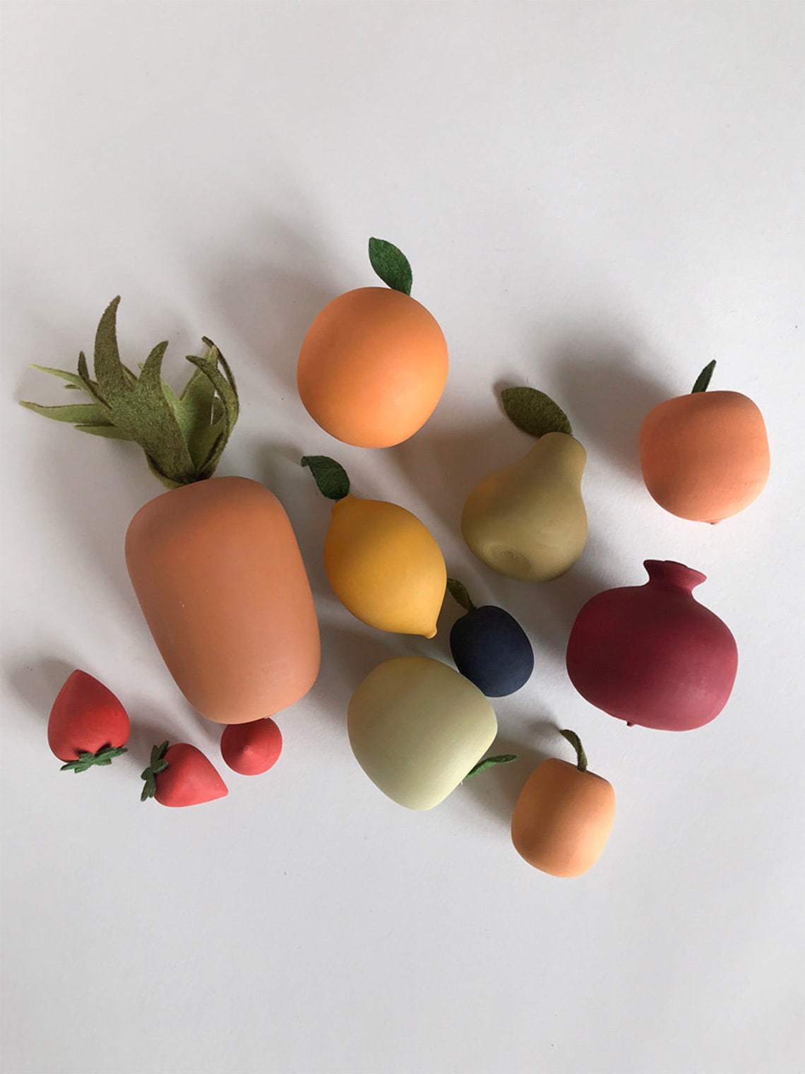 Wooden Fruit Toys Big Fruit Toy Set Food Toy Etsy