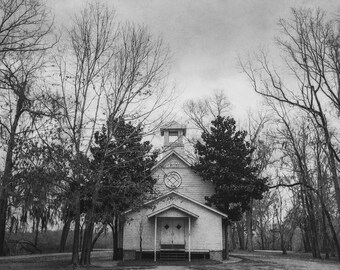 Abandoned Church from Big Fish Movie Photo Print - Southern Gothic Wall Art - Film Photography Print - Southern Gothic Decor - Millbrook AL