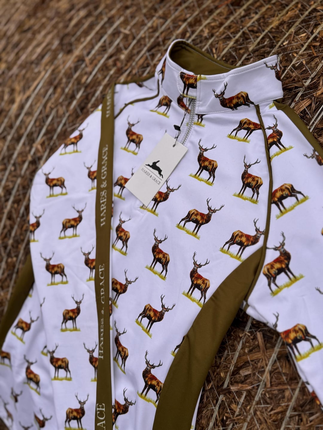 St Teilo Riding Stag Royal Red Stag Thermal Base Layer, Equestrian Horse Riding Clothing - Etsy