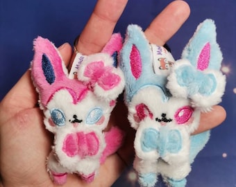 Cute  Sylveon  Custom Fanart  Plush Keychain