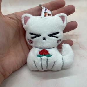 Porte-clés en peluche Hakuto Cute Cat My New Boss Is Goofy Cosplay Costum Fanart