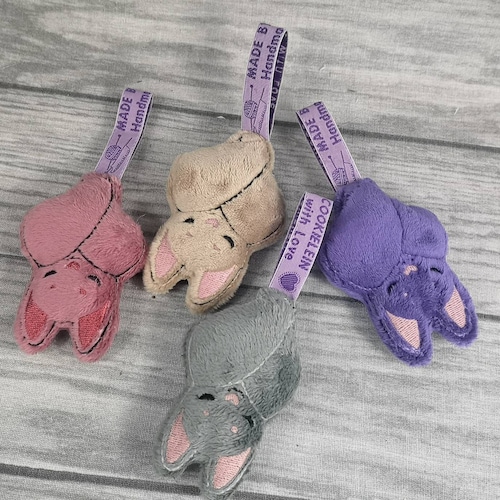 Bat Keychain Cute Bat Kawaii Keychain Bat Plush Bat Gift Etsy