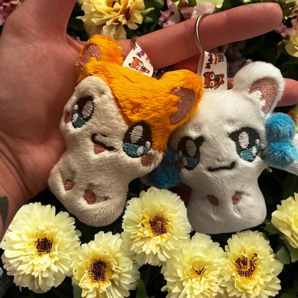 Hamtaro&Bijou  Custom Fanart  Plush Keychain