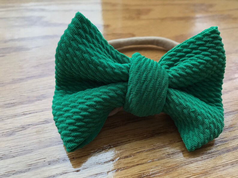 St Patrick\u2019s Day headband green knit headband baby girl headband knit headband