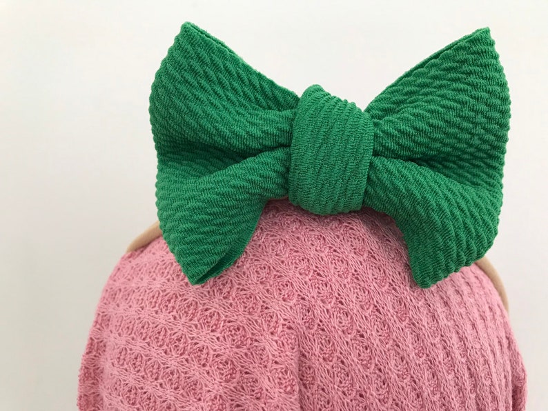 St Patrick\u2019s Day headband green knit headband baby girl headband knit headband