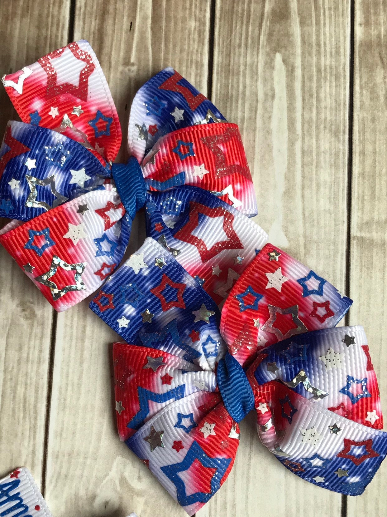 fourth of july hair bows