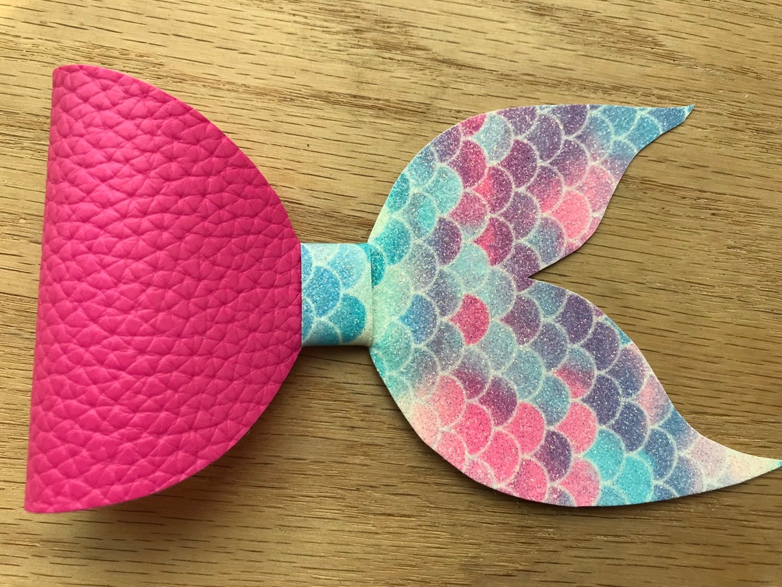 Mermaid Tail Hair Bow Mermaid Hair Bow Mermaid Headband Etsy