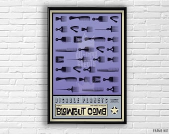 Blowout Comb Hip Hop Art Print: Digable Planets Tribute Poster