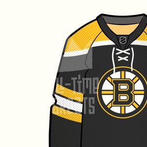 Boston Bruins Jersey Print Celebrate Bruins Legacy with NHL Hockey Fan Art & Decor for Your Home Perfect Gift for Hockey Enthusiasts image 4