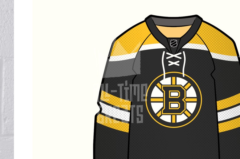 Boston Bruins Jersey Print Celebrate Bruins Legacy with NHL Hockey Fan Art & Decor for Your Home Perfect Gift for Hockey Enthusiasts image 4