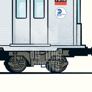 New York City Subway Art Print, Small Train Illustration, Perfect Small ...