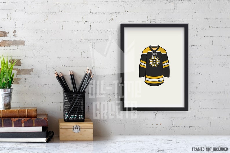 Boston Bruins Jersey Print Celebrate Bruins Legacy with NHL Hockey Fan Art & Decor for Your Home Perfect Gift for Hockey Enthusiasts image 5