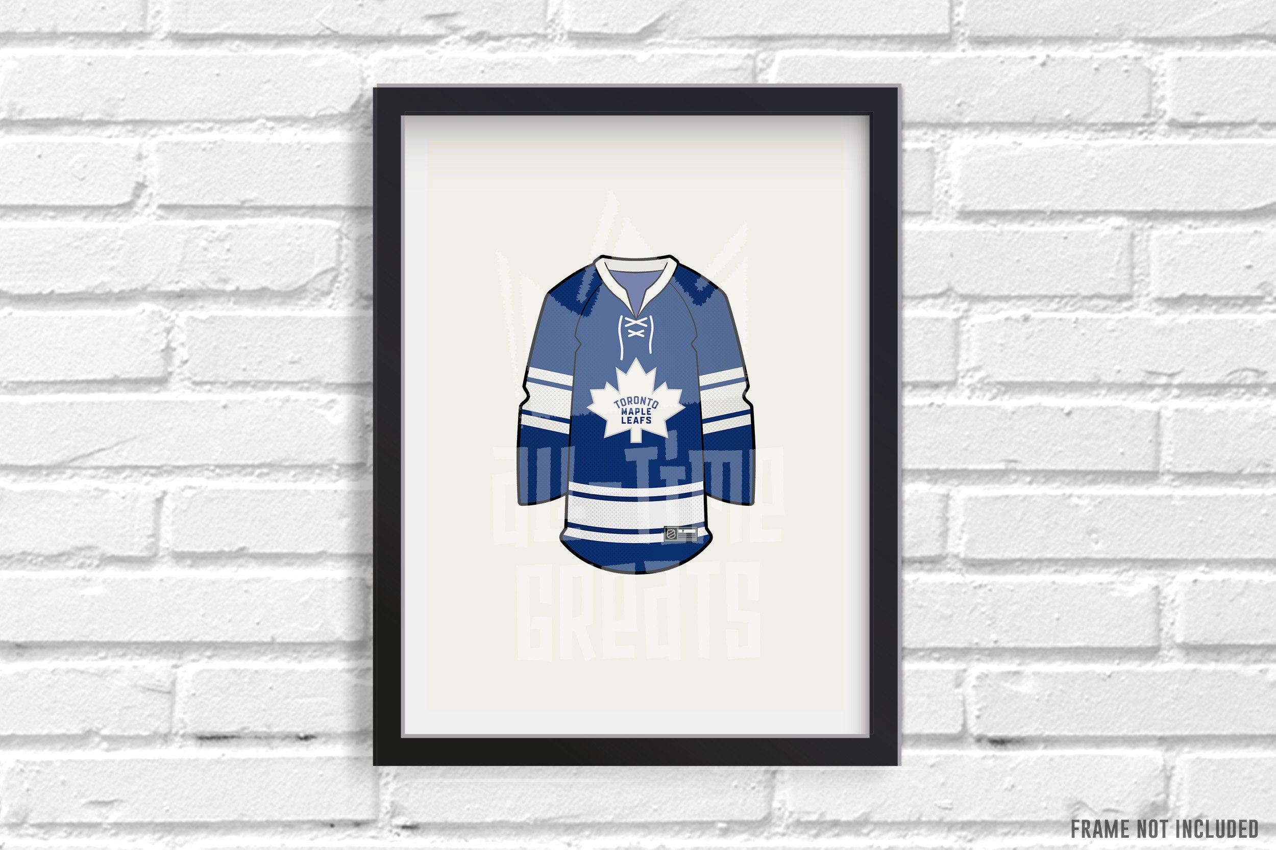 FRAMED TORONTO MAPLE LEAFS ROAD JERSEY LARGE BRAND NEW WITH 38