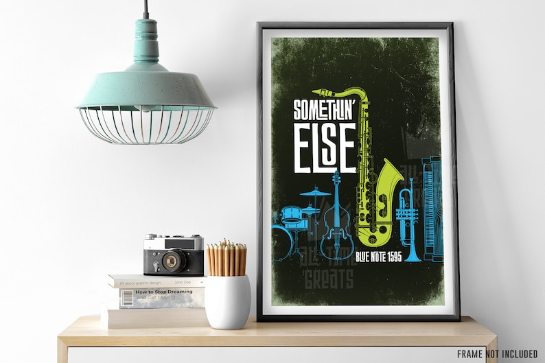 CANNONBALL ADDERLEY - Somethin' Else Jazz Art Print, Blue Note Records Poster (1958) image 6