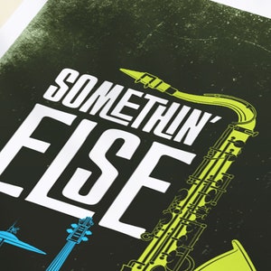 CANNONBALL ADDERLEY - Somethin' Else Jazz Art Print, Blue Note Records Poster (1958) image 3
