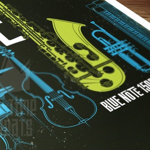 CANNONBALL ADDERLEY - Somethin' Else Jazz Art Print, Blue Note Records Poster (1958) image 2