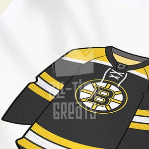 Boston Bruins Jersey Print Celebrate Bruins Legacy with NHL Hockey Fan Art & Decor for Your Home Perfect Gift for Hockey Enthusiasts image 2