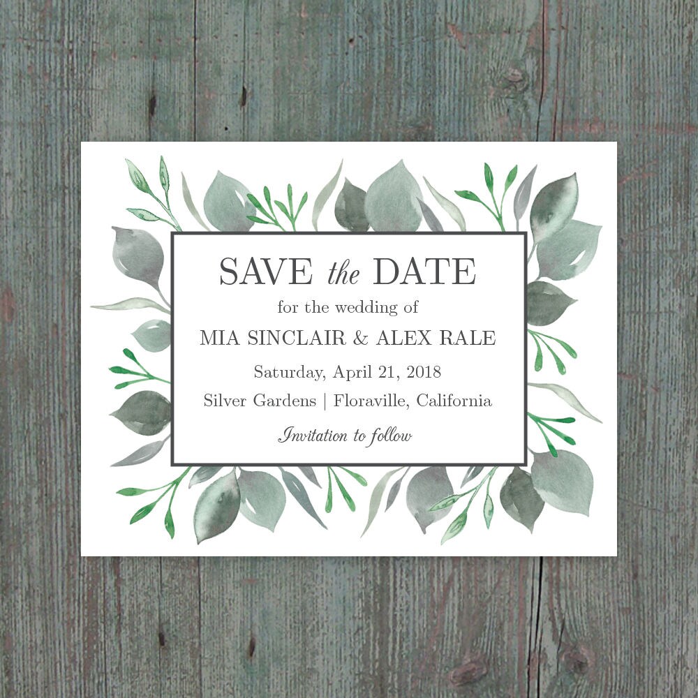 Printable Save the Date DIY Template Instant Download | Etsy
