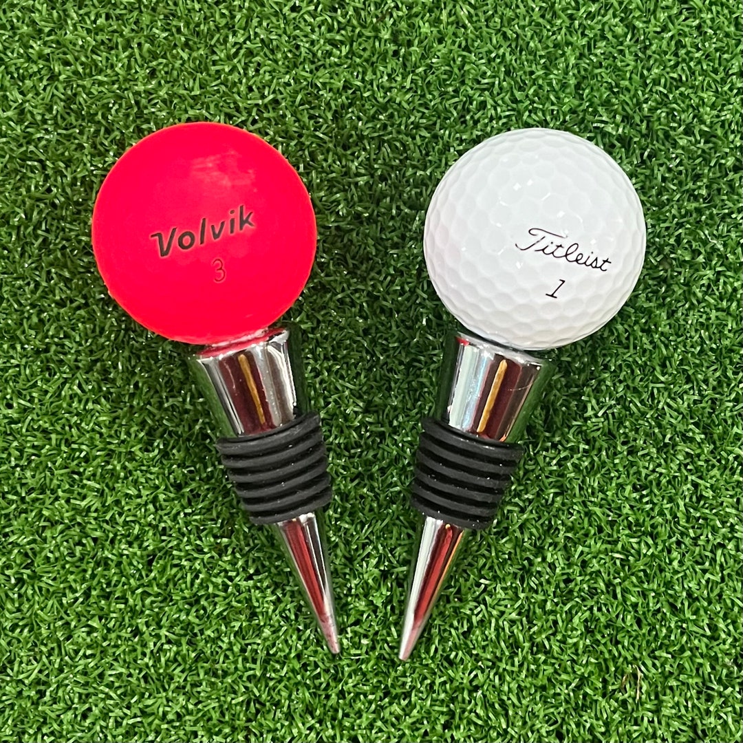 Golf Ball Wine Stopper Custom Golf Gift, Golf Gift, Golf Trip Gift