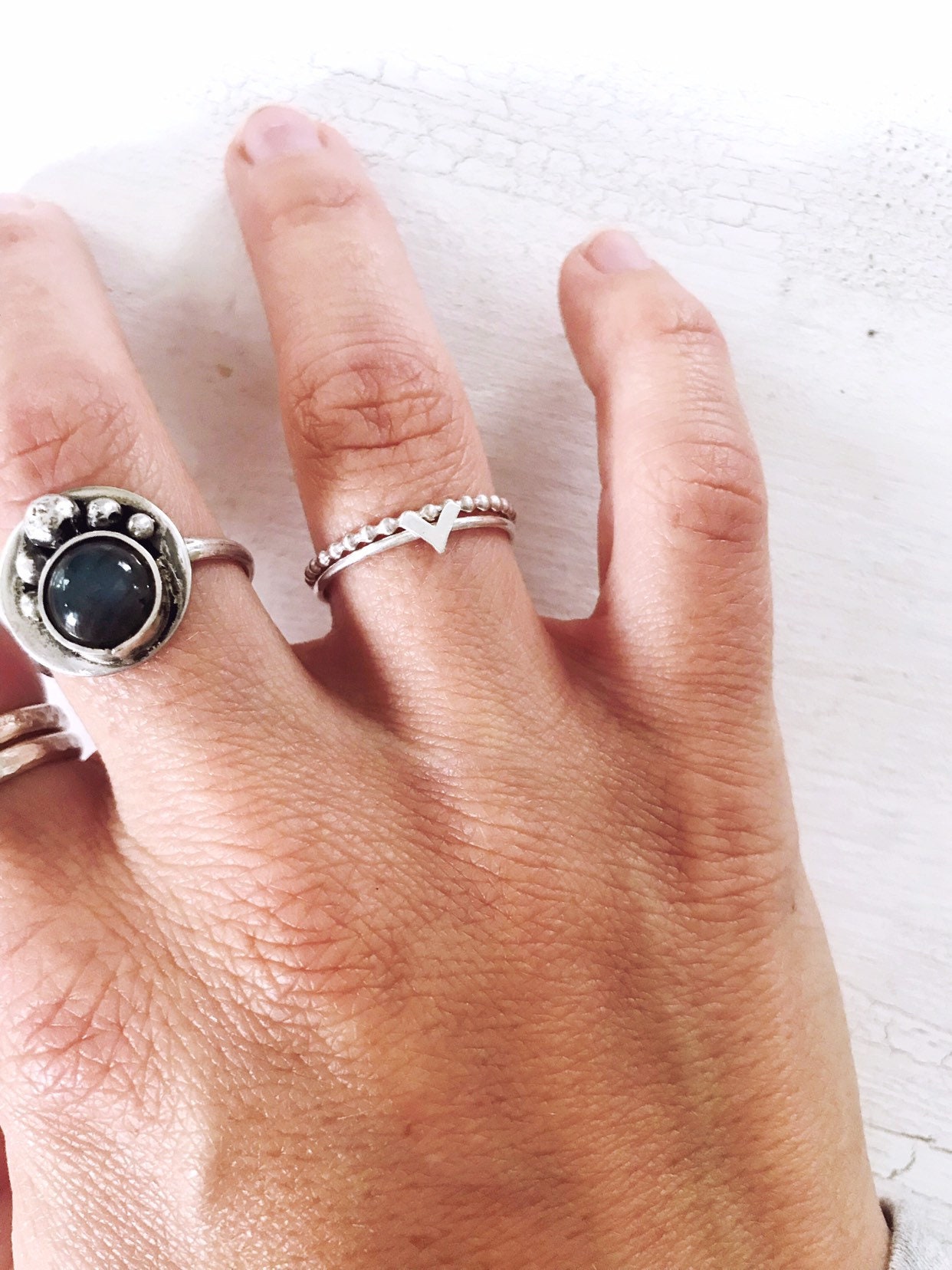 good luck ring italian rings gipsy bohemian baroque Charms ring