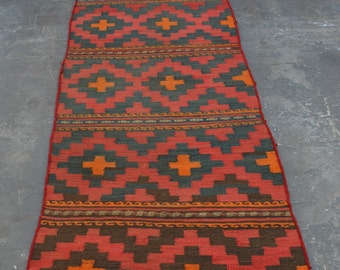 3.1x14.3 ft Handmade Kilim Hallway Kilim Turkish Kilim Red Kilims Etsy Kilim 1517 Runner Kilim Oushak Kilim Vintage Kilim Kilims