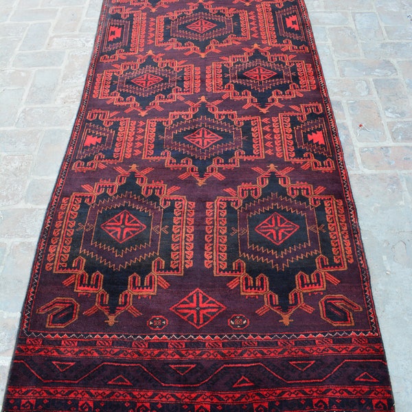 280 x 103 cm Afghan Handmade Beautiful Baluch runner