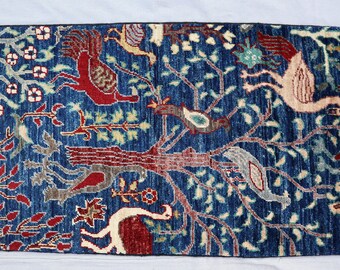 moco】 ヴィンテージ アフガンラグ マシュワニ トライバルラグ