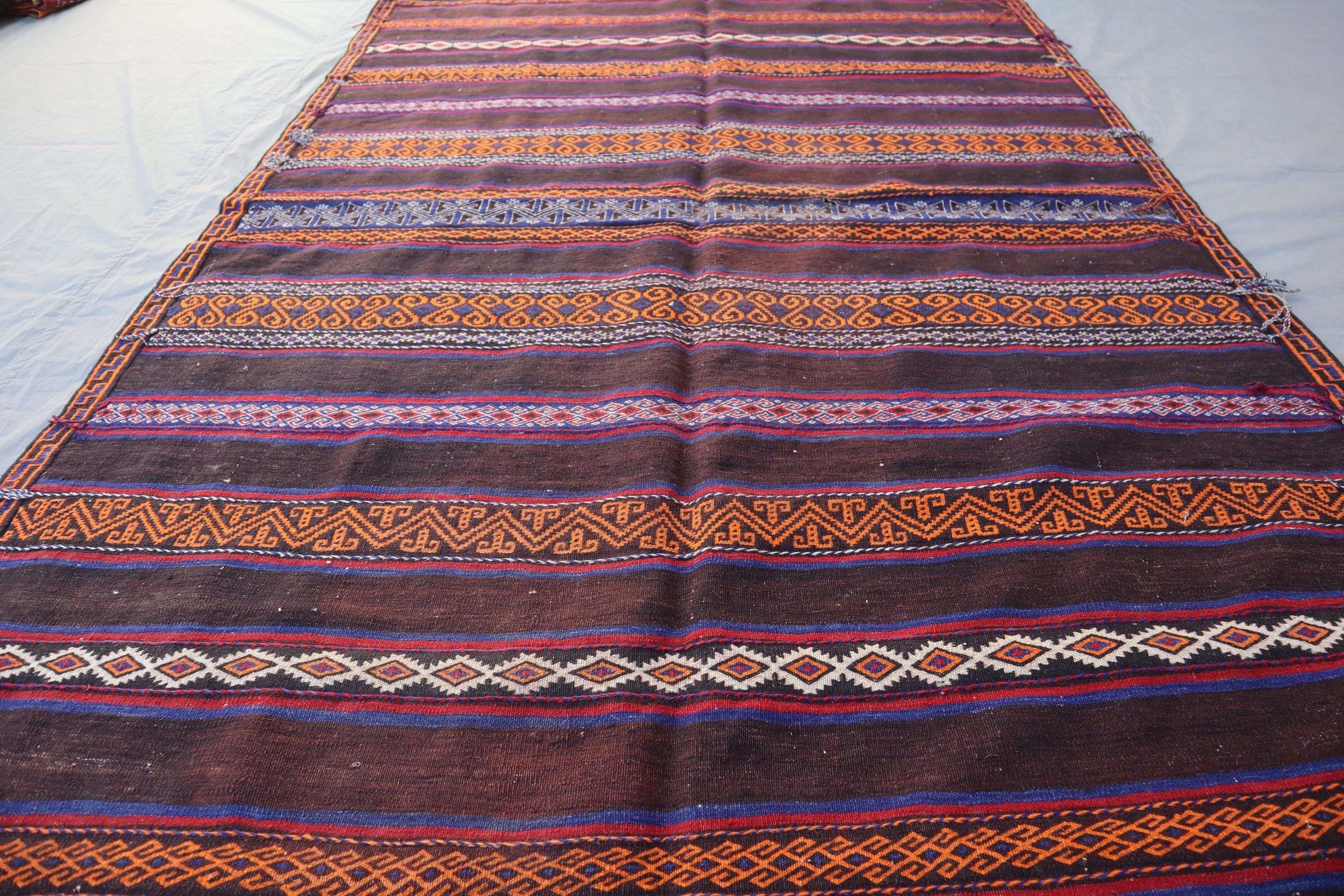Buy Vintage Afghan Kilim Rug (5'2x7'6) – Handwoven Tribal Wool